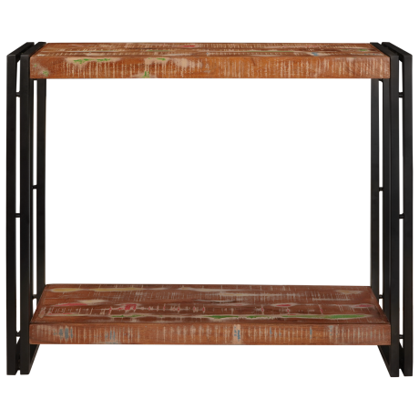 vidaXL Wandtafels Multikleur 90 x 33 x 75 cm massief gerecycled hout afbeelding3 - 1
