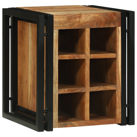 vidaXL Wijnrek 34,5x35x39 cm Massief Acaciahout afbeelding3 - 1