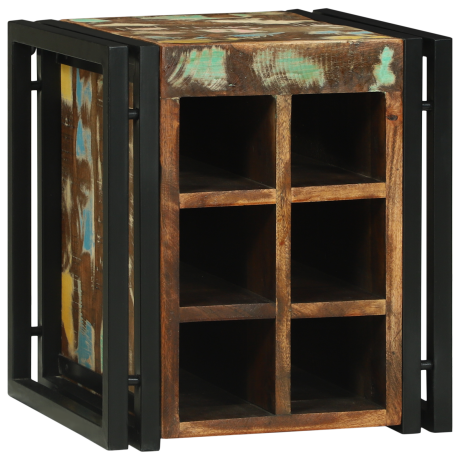 vidaXL Wijnrek 34,5x35x39 cm Massief Gerecycled Hout afbeelding3 - 1