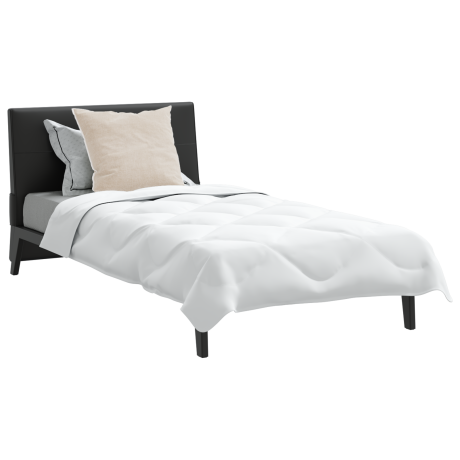 vidaXL Zomerdeken met Kussen Anders 2 pcs Wit 135 x 200 cm Microfibre afbeelding3 - 1