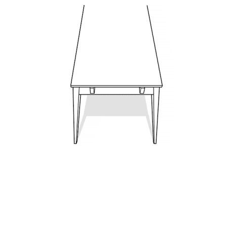 Yumi verlengstuk whitewash voor Yumi eettafel - 45 x 90 cm afbeelding3 - 1