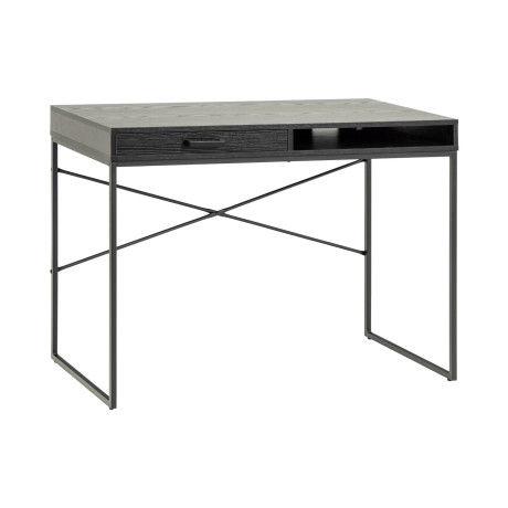 Bendt Bureau 'Holger' Met lade, Essen en metaal, 110 x 45cm