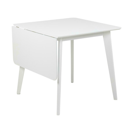 Bendt Uitschuifbare Eettafel 'Torkil' 80-120 x 80cm, kleur Wit