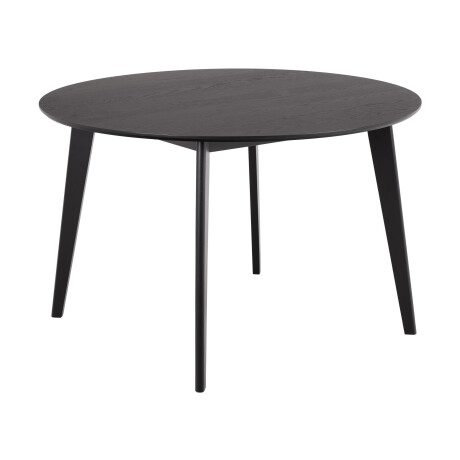 Bendt Ronde Eettafel 'Torkil' 120cm Eikenfineer, kleur Zwart