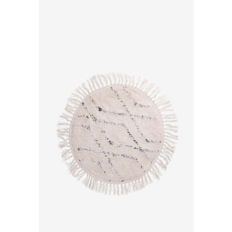 Grijze ronde badmat (60 cm)