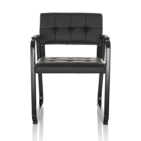 ZANTA B PU - Vergaderstoel / bezoekerstoel Zwart