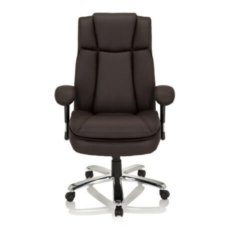 BUILDER XXL I | Kunstleer - XXL bureaustoel Donkerbruin