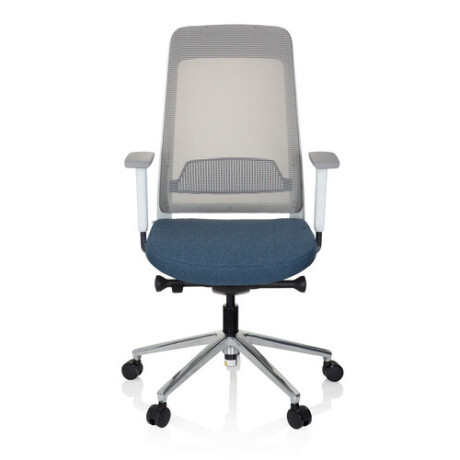 CHIARO T2 WHITE - Professionele bureaustoel Blauw / Grijs