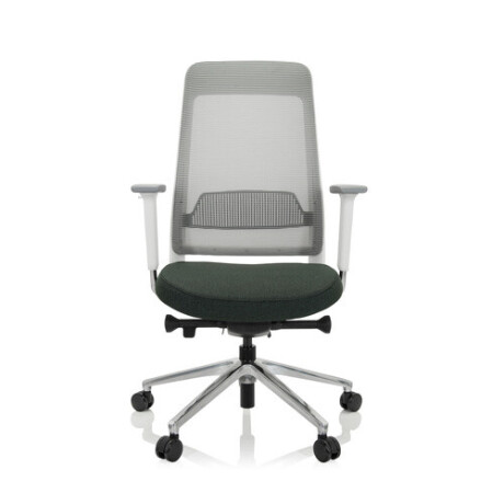 CHIARO T2 WHITE - Professionele bureaustoel Donkergroen/Grijs