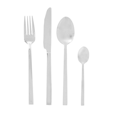 Bestekset Lugano - zilverkleurig - 24 delig