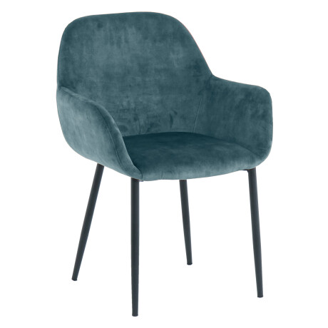Artistiq Eetkamerstoel 'Linna' Velvet, kleur blauw