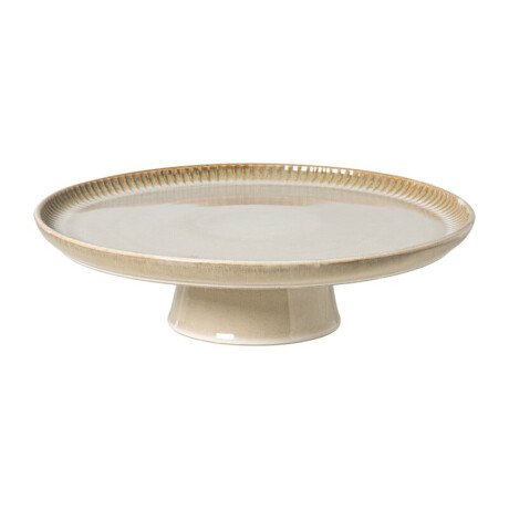 Taartplateau Toscane - beige - ø30x8 cm