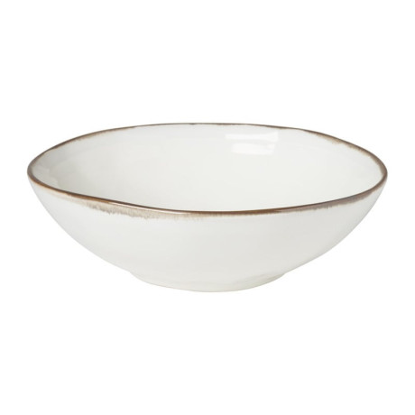 Diep bord Toscane - wit - 19 cm