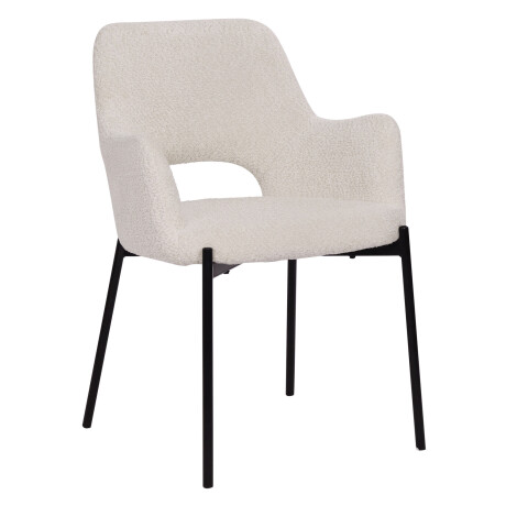 Artistiq Eetkamerstoel 'Suzana' Bouclé, kleur Wit