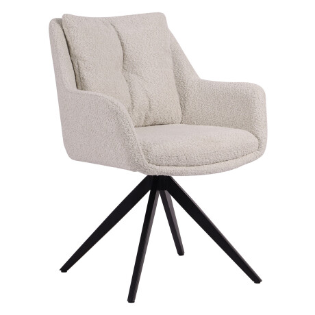 Artistiq Draaibare Eetkamerstoel 'Rocket' Bouclé, kleur Beige