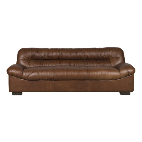 Dutchbone 3-zits Bank 'Douglas' Wax Leder, kleur Chocolate