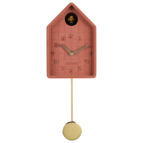 Zuiver Wandklok 'Lori' Beton, kleur Oranje