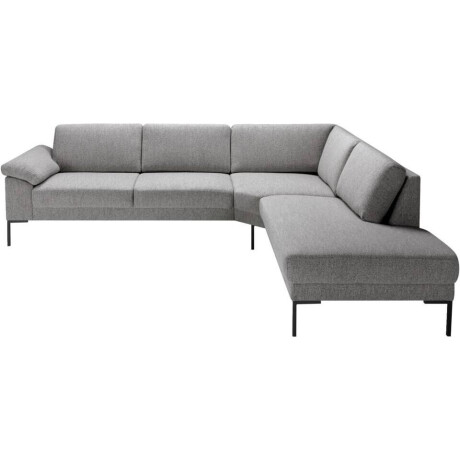 Leen Bakker - Hoekbank Tom Rechts - Monza - Stof - Grijs - 237x279x84 Cm