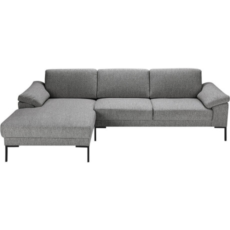 Leen Bakker - Bank Tom Met Chaise Longue Links - Monza - Stof - Grijs - 162x261x84 Cm