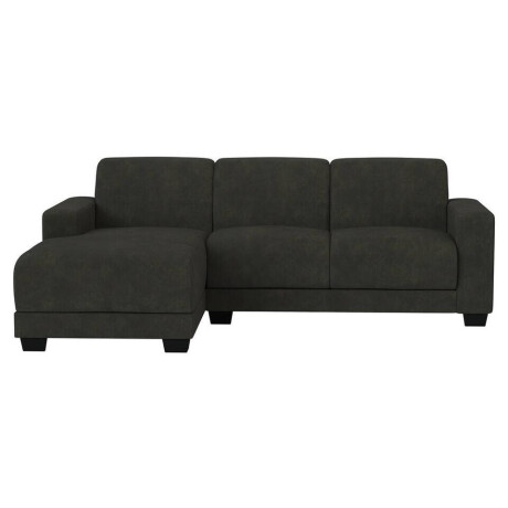 20% korting - Leen Bakker - Bank Aberdeen Met Chaise Longue Links - Preston - Antraciet - Stof - Grijs - 158x238x84 Cm
