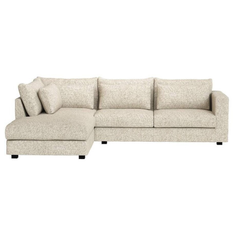 Leen Bakker - Hoekbank Chelsea Links - Poppy - Stof - Beige - 214x294x90 Cm