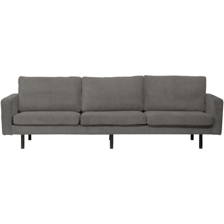 Leen Bakker - Bank Collin 4-zits - Antraciet - Stof - Grijs - 90x280x81 Cm