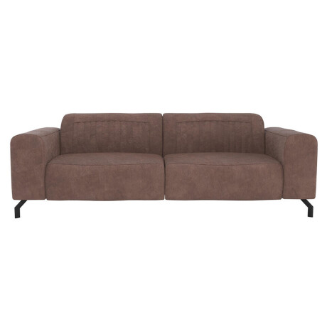 20% korting - Leen Bakker - Bank Otis 3-zits - Koffie - Microleer - Bruin - 94x230x77 Cm