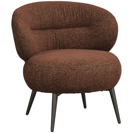 15% korting - Leen Bakker - Fauteuil Rolf - Terra - Stof - Bruin - 74x70x72.5 Cm