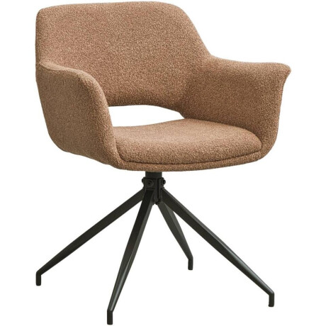 2e Halve Prijs Leen Bakker - Eetkamerstoel Belle - Oud - Stof - Roze - 62x60x83 Cm