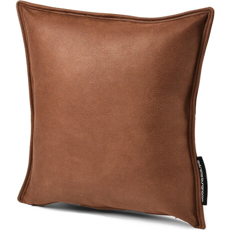 Extreme Lounging - b-cushion luxury - lounge- en sierkussen - voor binnen - comfortabele leatherlook - 43x43cm - chestnut