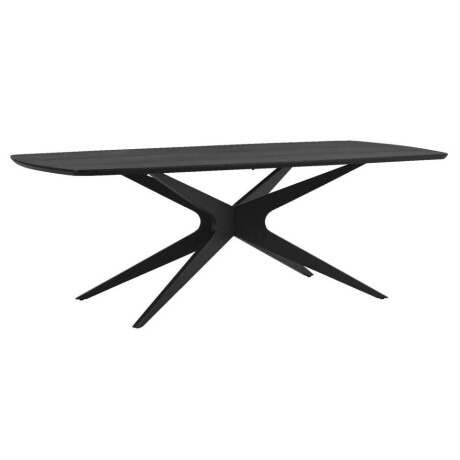 Leen Bakker - Eettafel Suzanne - 200x90 Cm - MDF - Zwart