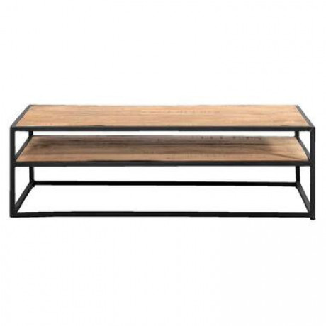 Salontafel Logan - mangohout - 40x125x65 cm - Leen Bakker