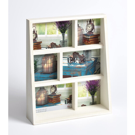 Walther Rustic - Fotolijst - Fotoformaat 3x10x10 cm + 3x10x15 cm - wit