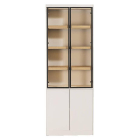 Leen Bakker - Wandkast Virgil - Zand - 220x80x40 Cm - MDF - Beige