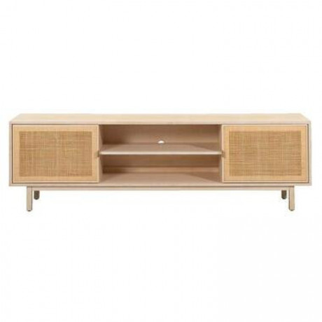 TV-dressoir Doddy - hout/webbing - 54x180x39 cm - Leen Bakker