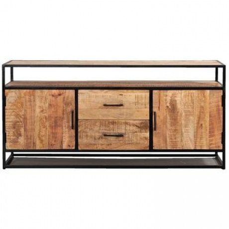 Dressoir Logan - mangohout - 80x165x40 cm - Leen Bakker