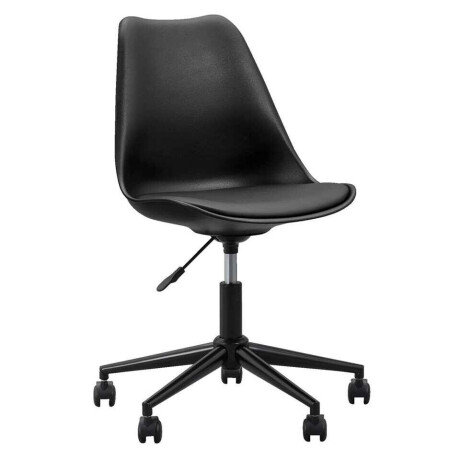 Leen Bakker - Bureaustoel Senja - Kunststof - Metaal - Metaal/Kunststof - Zwart