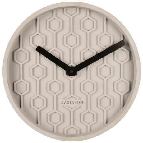 Karlsson Wandklok Honeycomb - Grijs - Ø31cm - Wandklok