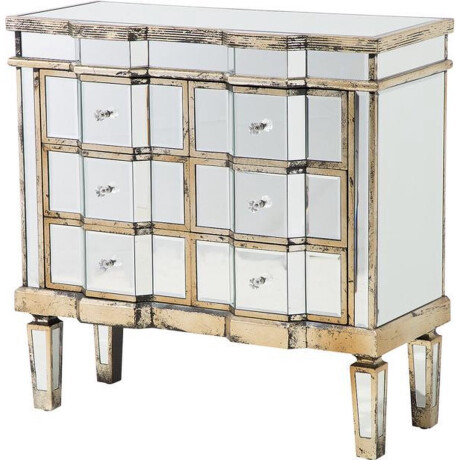 BELIANI MOZELA - Commode - Zilver - Glas