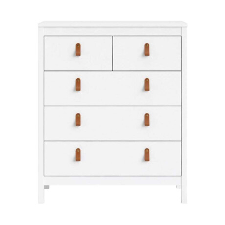 Leen Bakker - Ladekast Madeira - 99x82x38 Cm - Spaanplaat - Wit