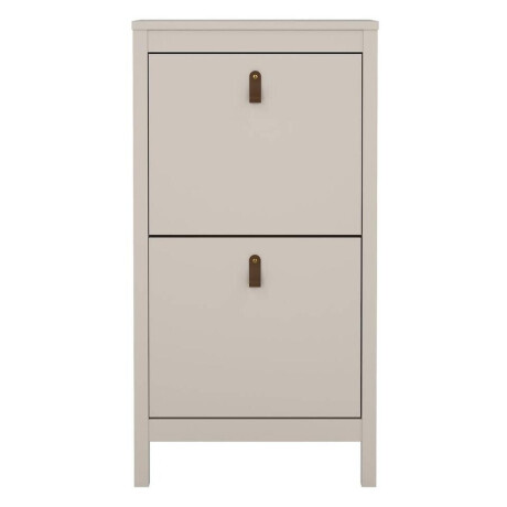 Leen Bakker - Schoenenkast Madeira - Greige - 102,9x53,8x24,6 Cm - Spaanplaat - Grijs#Beige - 53.8x102.9x24.6 Cm