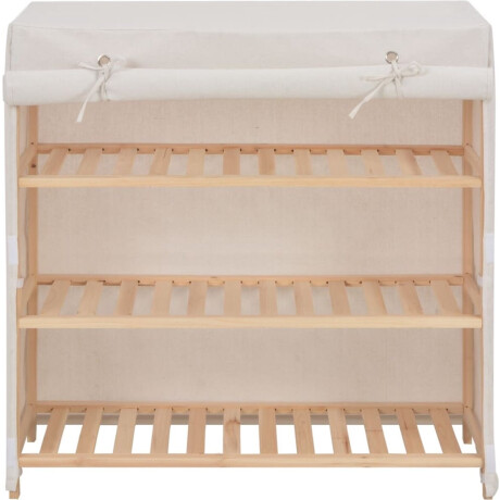 vidaXL Schoenenkast - 3 lagen - 79x40x80 cm - Wit Schoenenkast - Schoenen Organisatie - Bergruimte - Entree Kast - Kleding Organizer