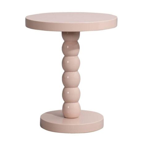 Leen Bakker - Bijzettafel Iris - Oud - 50xØ40 Cm - MDF - Roze