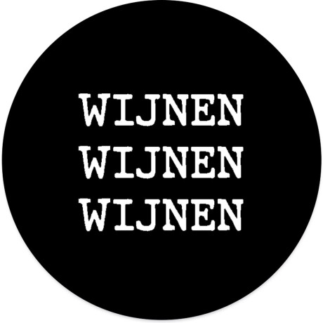 Label2X - Schilderij - Wijnen Wijnen Wijnen Ø Aanbevolen - Multicolor - 12 X 12 Cm