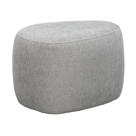 Leen Bakker - Poef Kacy - Licht - 38x60x48 Cm - Stof - Grijs