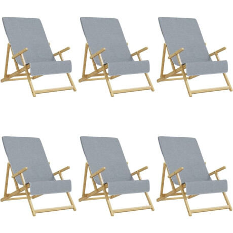 vidaXL - Strandhanddoeken - 6 - st - 400 - g/m² - 60x135 - cm - stof - grijs
