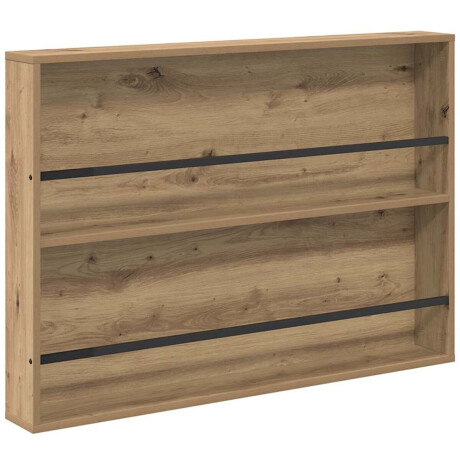 vidaXL - Tijdschriftenrek - Artisan - Eiken - 100 - x - 12 - x - 70 - cm - Bewerkt - hout