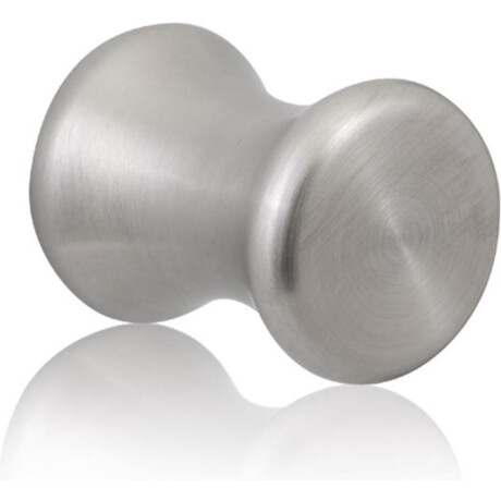 Meubelknop rond 20x34mm RVS
