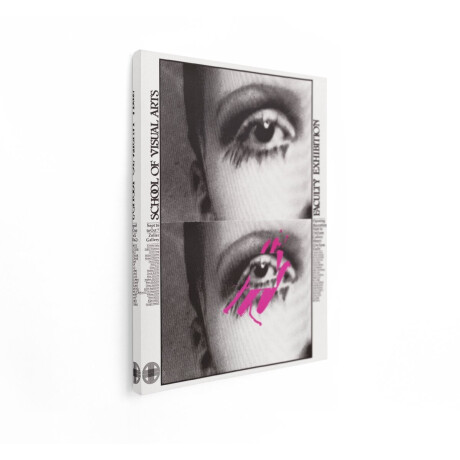 Artaza Canvas Schilderij Faculteit Faculteit Tentoonstellingsposter van de Faculteit Beeldende Kunsten met Close-Up Oog - 30x40 cm - Klein - Wanddecoratie Woonkamer - Schilderijen - Muurdecoratie