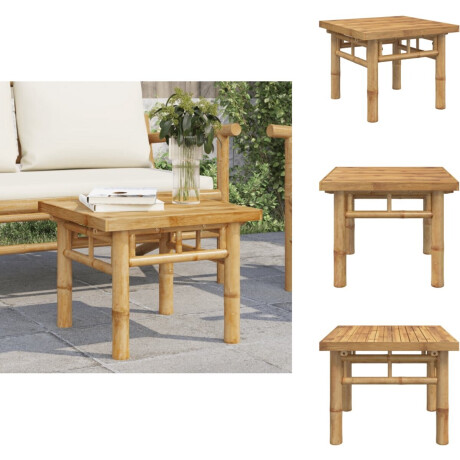 vidaXL Salontafel - Salontafels - Bijzettafel - Banktafel - Salontafel 45x45x35 cm bamboe